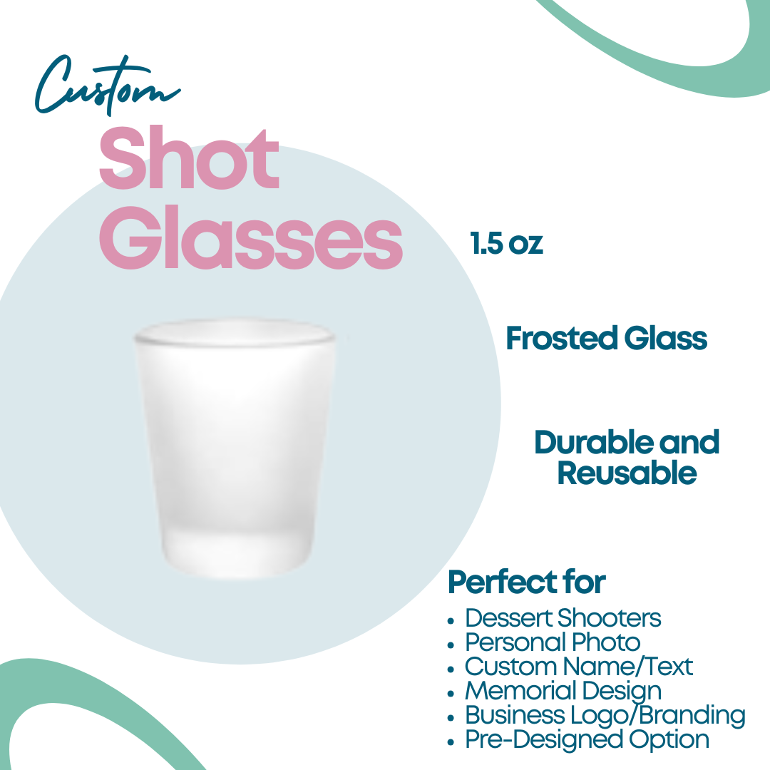 Personalized Frosted Shot Glass – 1.5 oz