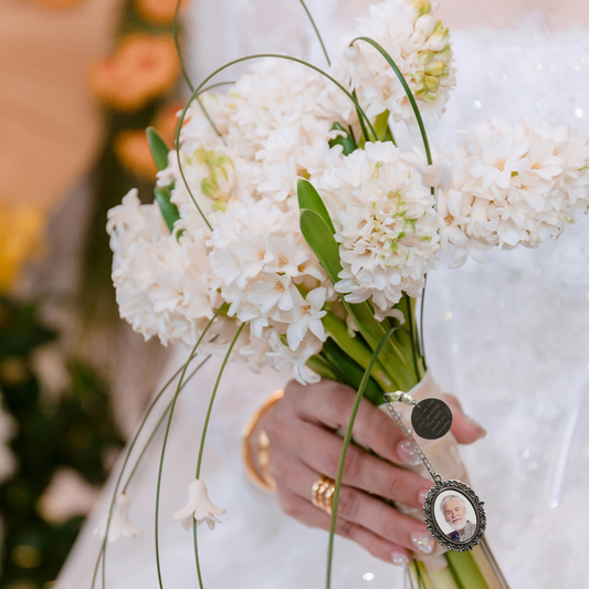 Custom Photo Charm for Bridal Bouquet