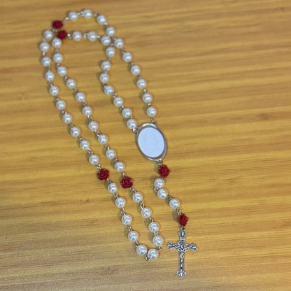 Rose Rosary Necklace