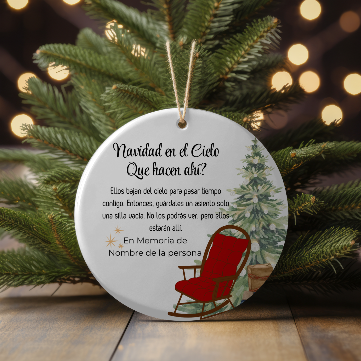 I’m in Heaven for Christmas Memorial Ornament