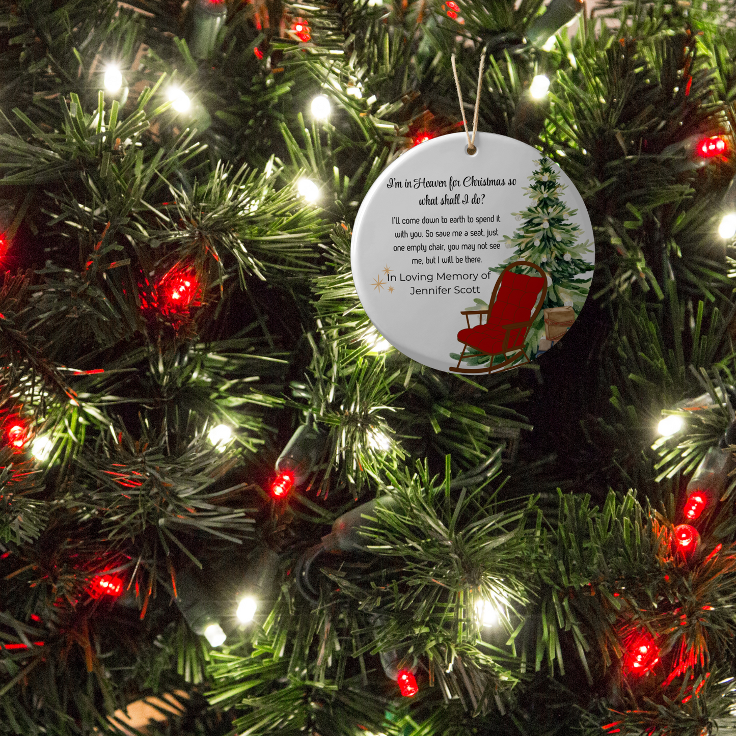I’m in Heaven for Christmas Memorial Ornament