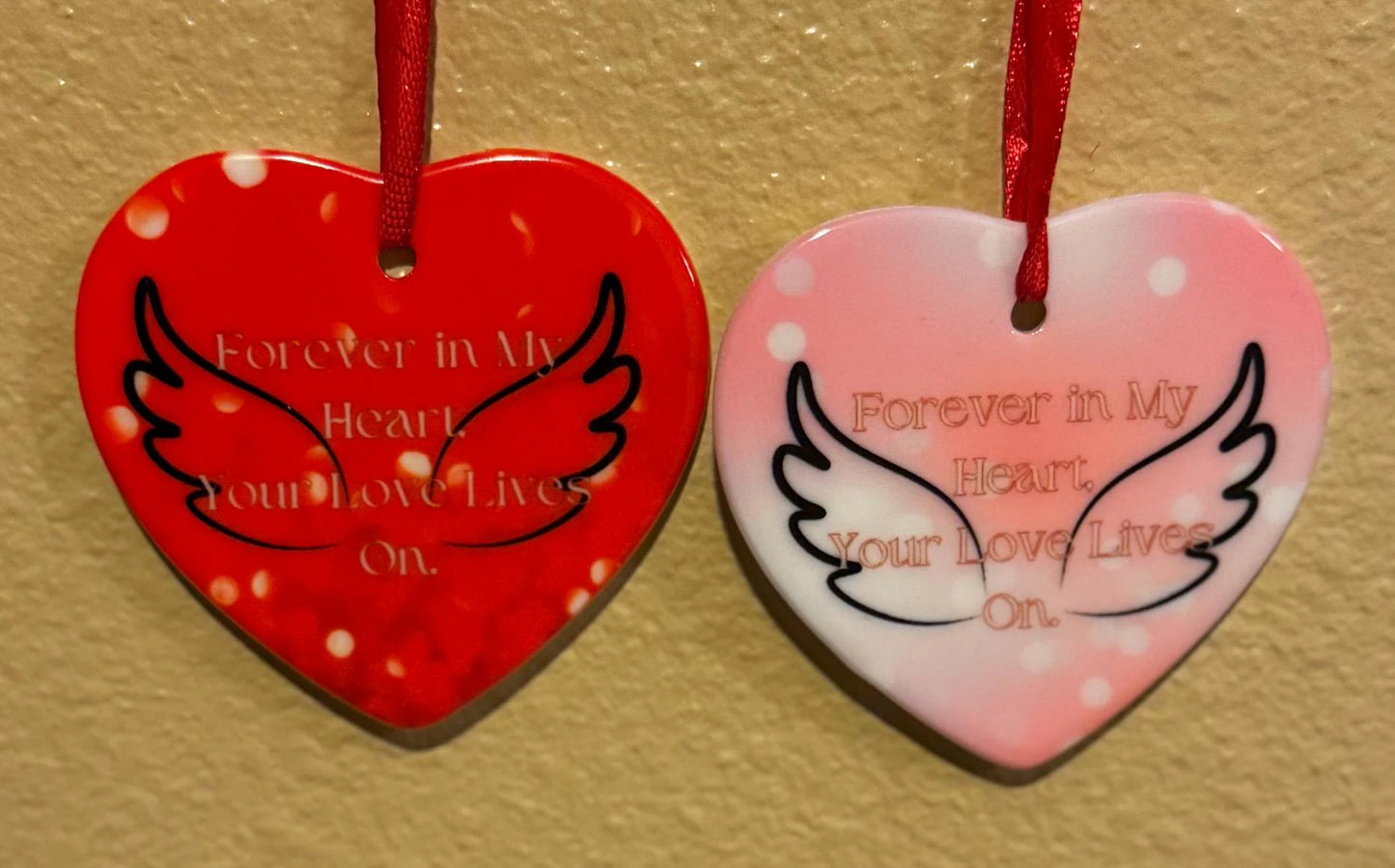 'Forever in My Heart' Valentine Memorial Ornament