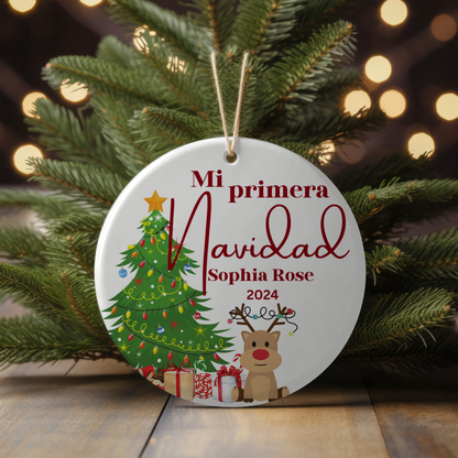 Baby's 1st Christmas Ornaments 2024 Personalized